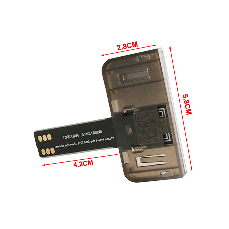 아이폰 5/6/7/8/X 용 SIM 카드 어댑터 SIM 카드 리더 미니 SIM 나노 안드로이드 전화 커넥터, 어댑터 모바일 폰 액세서리, 1 개입