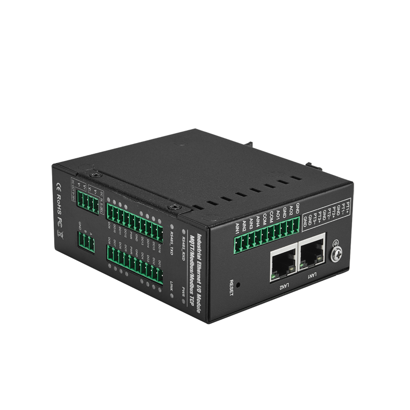Bliiot 16 puertos Ethernet duales de entrada de salida Digital, compatible con adquisición RS485, módulo IO, extensión, control de interruptor de datos industriales