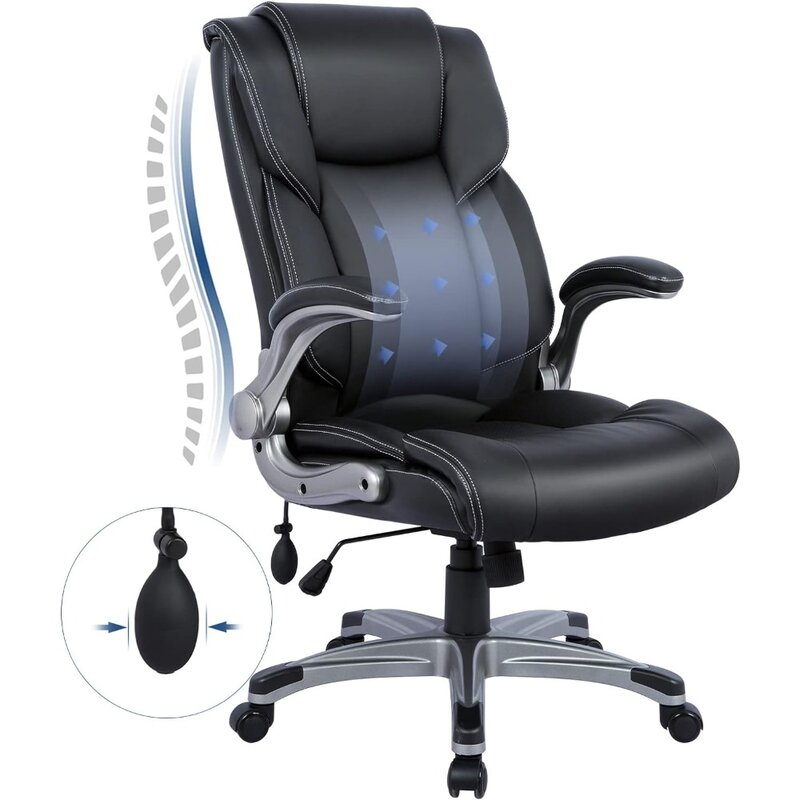 2822-Black1 Office Chair, Black