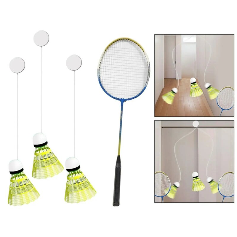 Indoor Badminton Trainer com Peteca para Crianças e Adultos, Equipamento de Treinamento, Single Player Practice Tool, Home Exercício