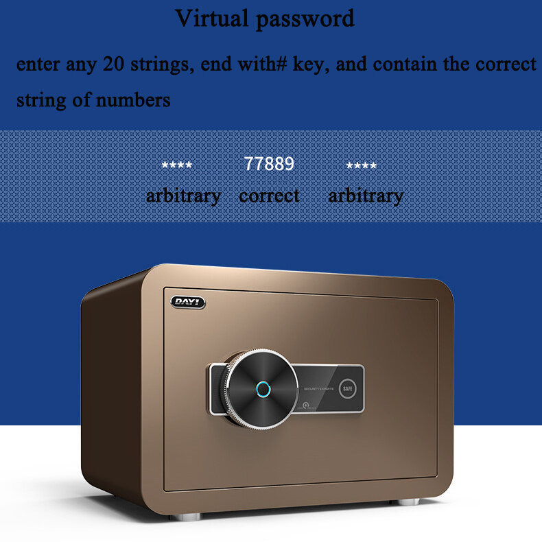 Digital Safe for Money Safe Deposit Box Biometric Safe Box Fingerprint Household Fingerprint Electronic Password