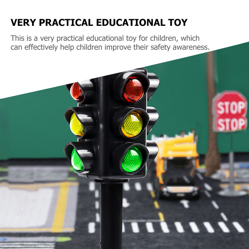 10 szt. Sygnalizacji poznawczej zabawki podświetlane Mini sygnalizacji świetlnej ciekawe światła drogowe