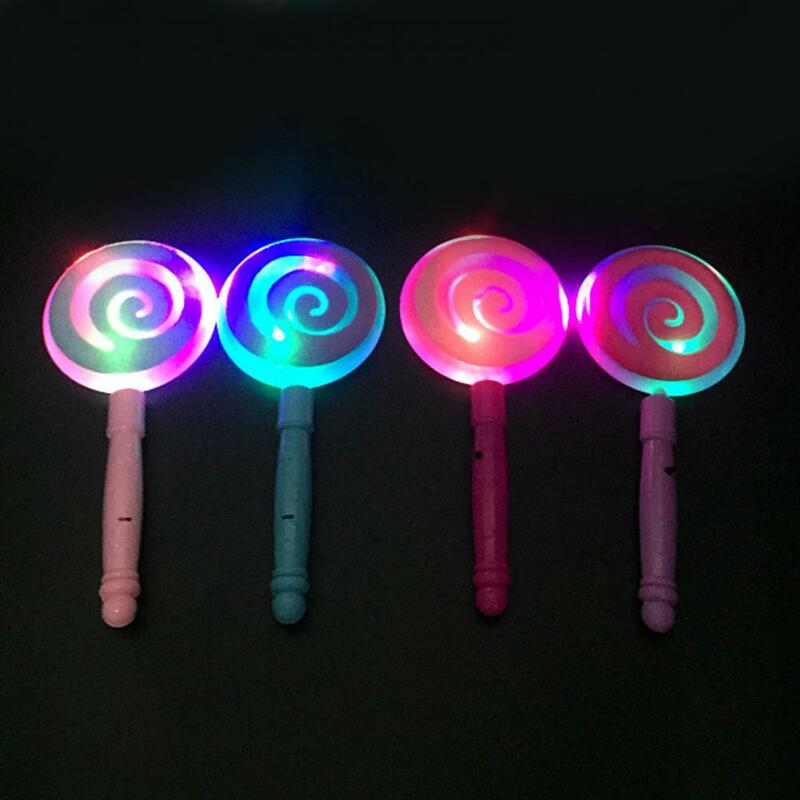 LED Glowing Magic Wand Funny Candy Shaped Fairy Wand Kids Adult Fluorescent Light Wand Concert Prop Gift