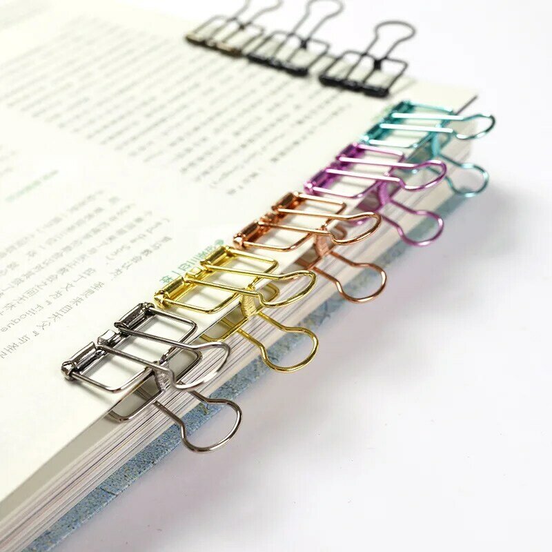 Hollow Binder Clip Office Supplies Metal Creative Paper Clips Skeleton Clip