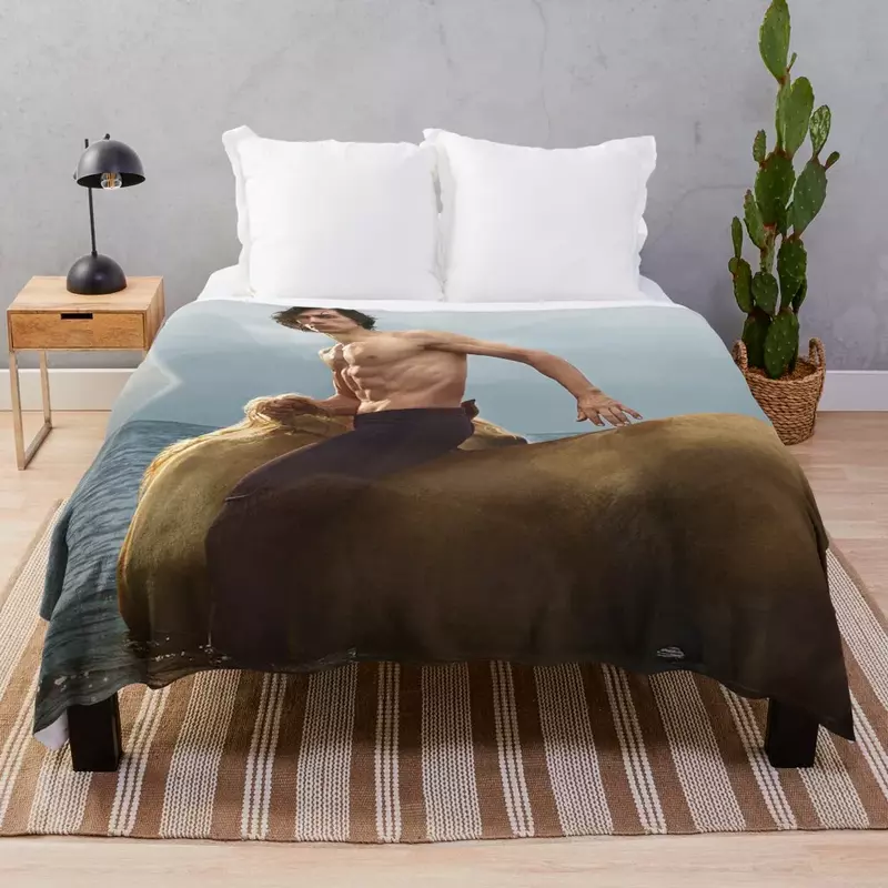 Centaur adam driver, selimut lempar tempat tidur kotak-kotak, selimut tongkat