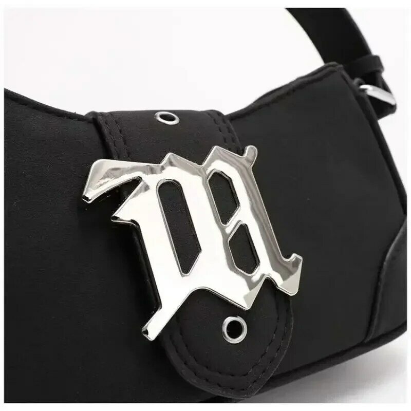 Bolsa tiracolo feminina, bolsas e bolsas, decoração de chapa metálica, bolsa de ombro, bolsa axilas, marca designer de luxo, moda, 2023