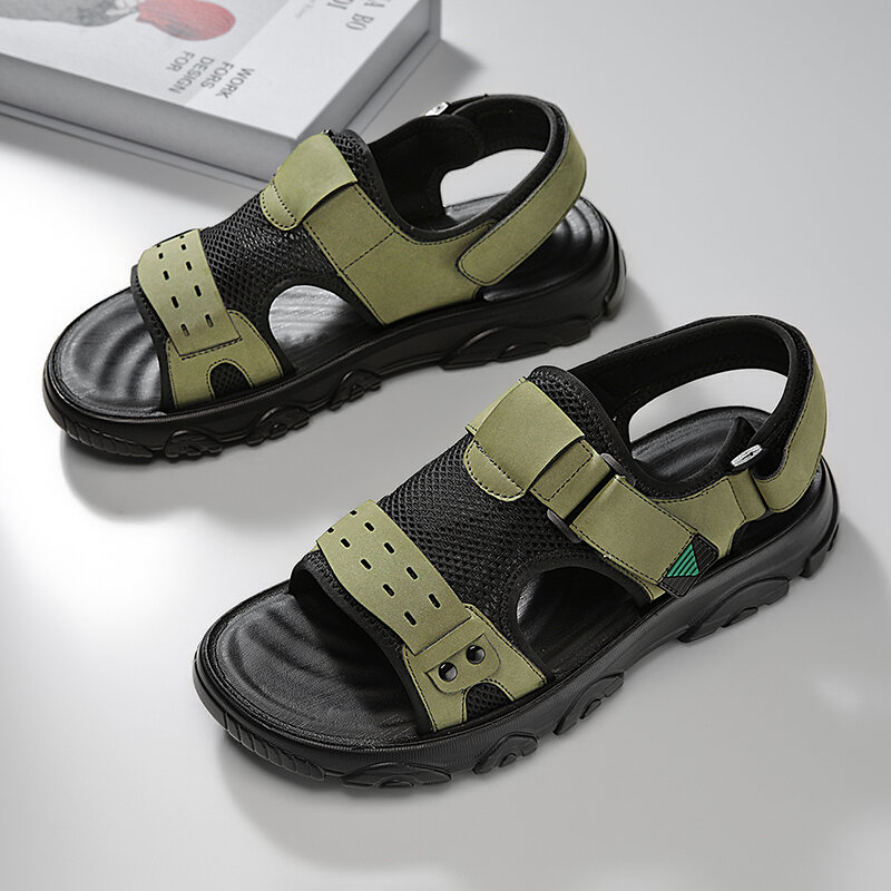 Sandalias cómodas e informales para hombre, zapatos ligeros antideslizantes, transpirables, de secado rápido, para verano