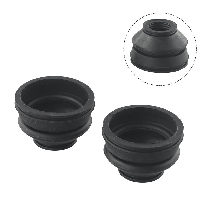 Cover Cap Dust Boot Covers Office Outdoor Garden 2 Pcs Black Fastening System Replacements Rubber High Quality