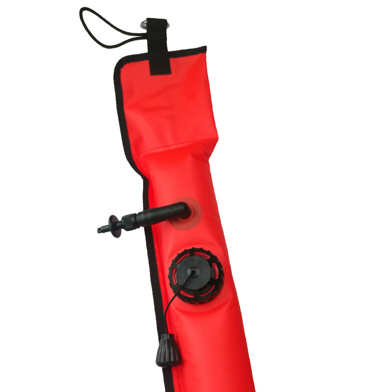 Boya inflable de seguridad para buceo, marcador de señal de superficie SMB, accesorio de boya de visibilidad colorida, 1m