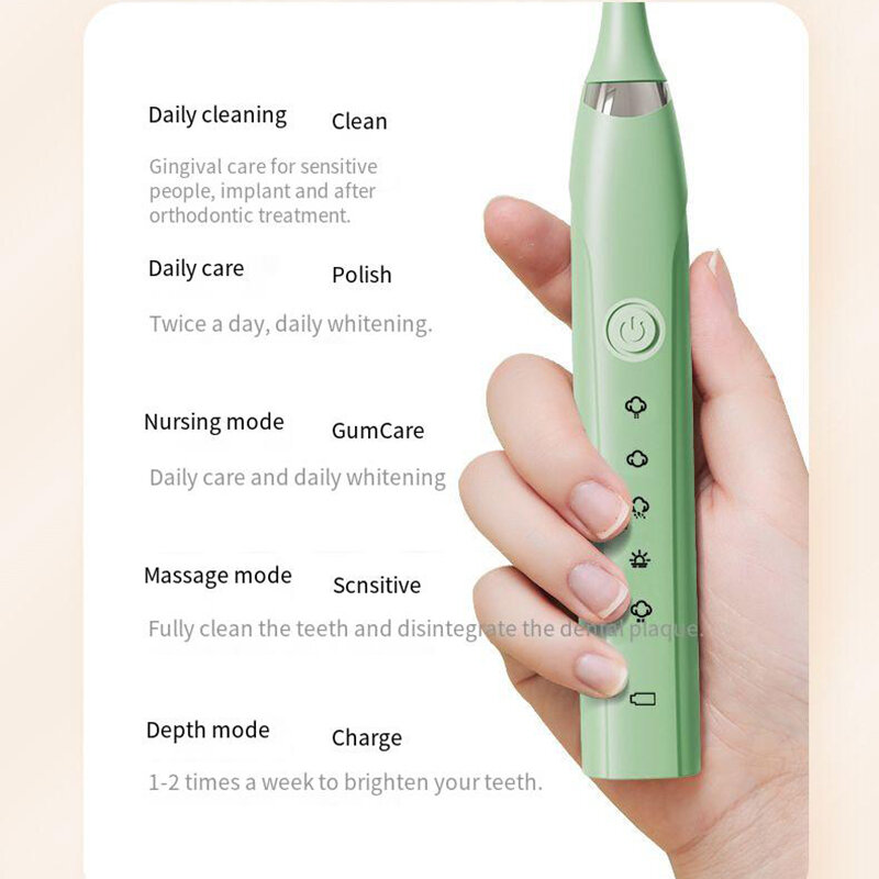 Electric Toothbrush for Adult Houseehold IPX7 Waterproof Ultrasonic High Frequency Acoustic Amplitude Automatic Tooth Brush J292