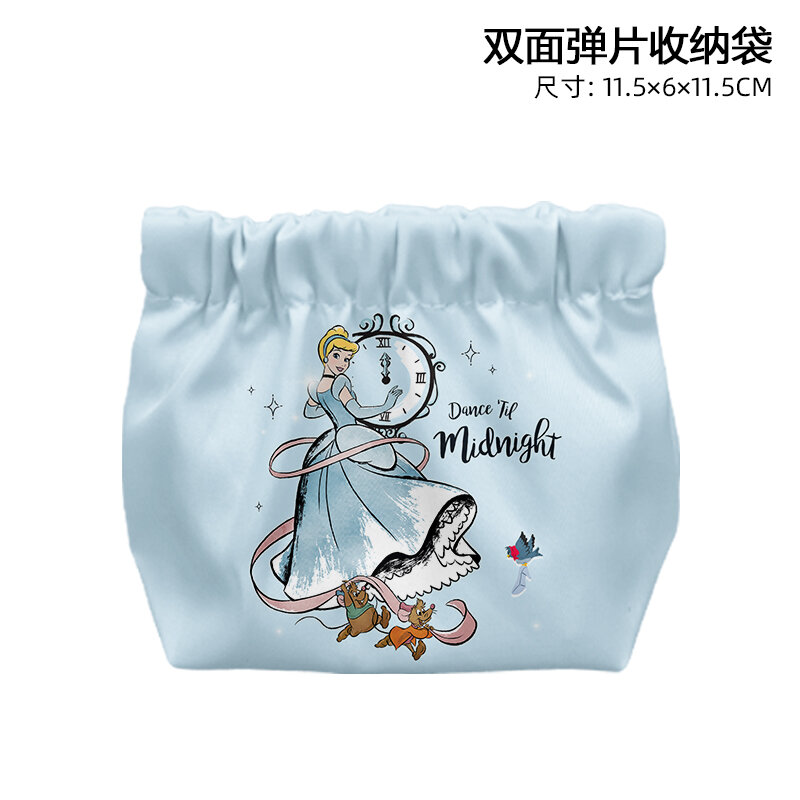 Disney Princess Cinderella T8841 Anime Briefcases Coin Bag Cartoon Makeup Bag Casual Purses Card Storage Handbag Gift