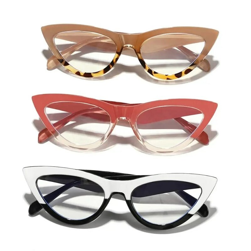 Specchio aereo occhiali Anti luce blu alla moda nuovi senza gradi occhiali da Computer montatura trasparente occhi di gatto occhiali donna uomo