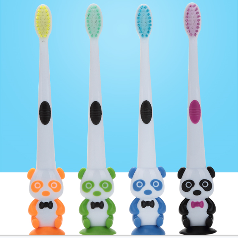Горячая Распродажа, 1 шт., Детские зубные щетки с мультяшной пандой, детская зубная щетка с мягкой щетиной, зубная щетка для детей