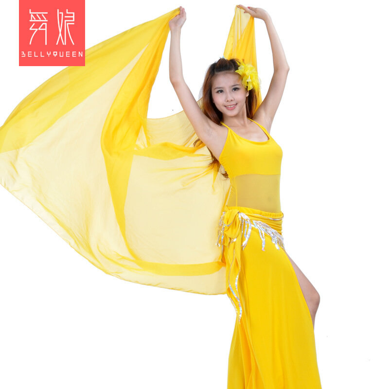 200x100cm Snow Do Spinning A Piece Of Cloth , Belly Dance Scarf , Belly Dancing Yarn , Belly Dance Stage Articles