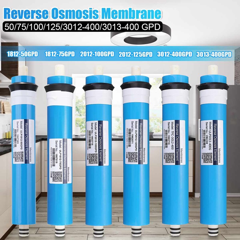 บ้าน100 GPD RO เมมเบรน Reverse Osmosis เปลี่ยนเครื่องกรองน้ำ Purification กรองน้ำลดแบคทีเรียห้องครัว