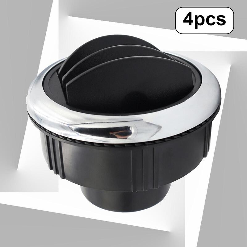4 Pieces RV Bus Air Conditioning Outlet Vent Installation Port Diameter 7.5cm Universal Simple Installation Accessory Deflector
