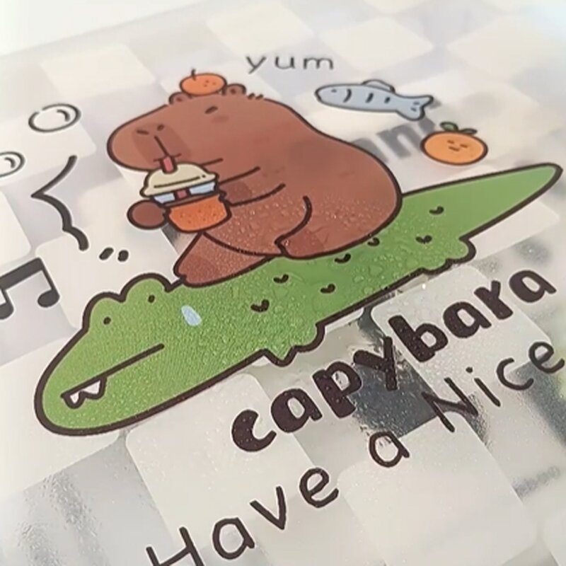 A4 Größe transparente Reiß verschluss tasche Capybara Datei Organizer Capybara pp Datei Tasche große Kapazität wasserdichte Datei Ordner Tasche