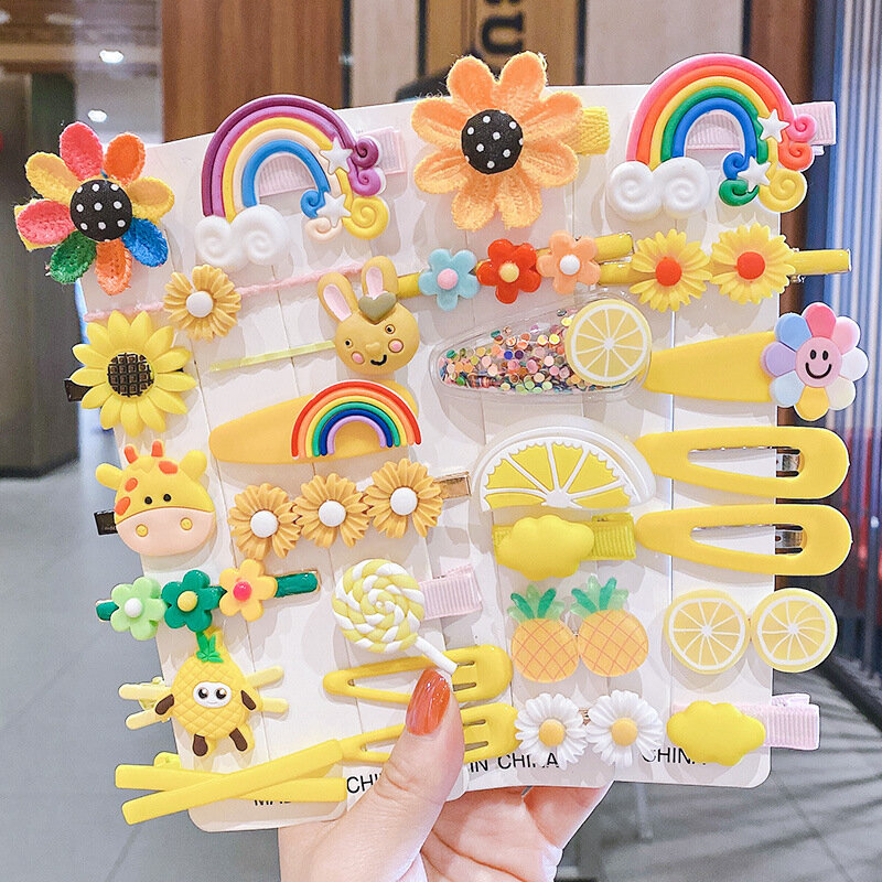 New In Sweet Candy Cartoon Elements Hair Accessories For Girls Kids Cute Hairpins Child Headdress