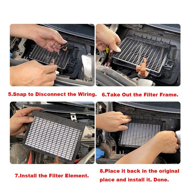 2X External Cabin Filter 4KD819408 For  A6 C8 5Th A6 Allroad Quattro 2018 2019 2020 2021-Now A7 2Nd 4K Car