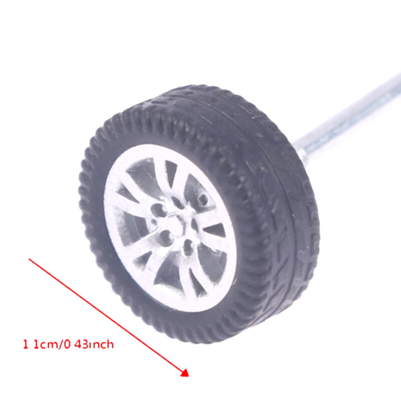 1Set 1/64 Wheels For Hotwheels with Rubber Tire Model Model Car Modified Parts Toys Power Car Model Accessories