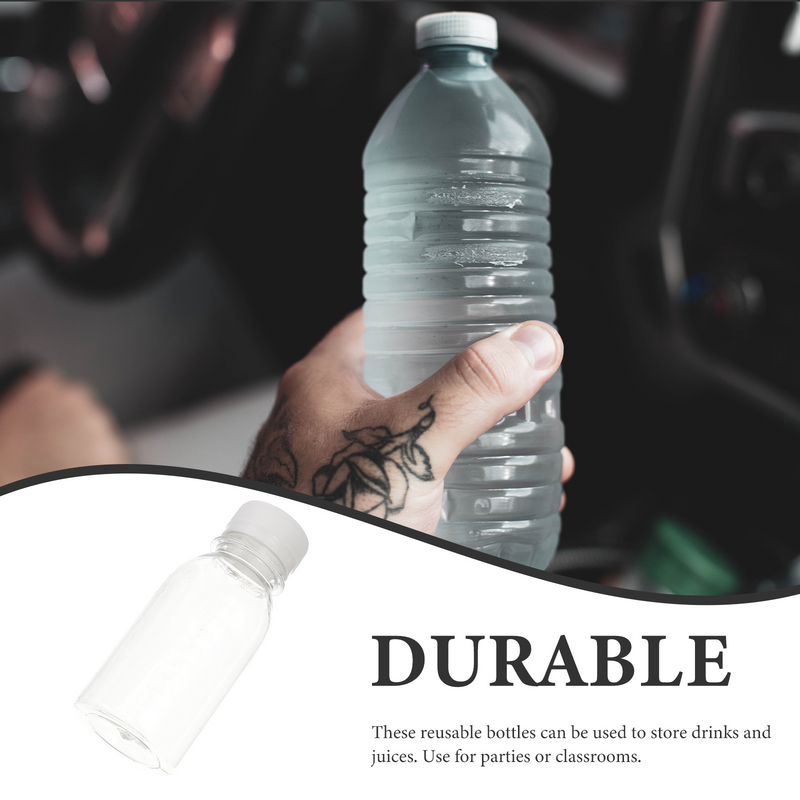 Botellas de bebida transparentes para exteriores, botellas vacías para beber, botellas de jugo portátiles, botellas transparentes para exteriores (100ml)