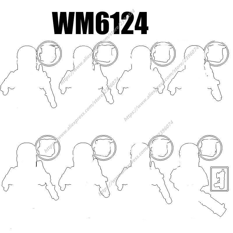 หุ่นแอ็กชัน WM6124ของเล่นบล็อกตัวต่ออิฐของเล่น WM2227 WM2228 WM2229 WM2232 WM2234 WM2233
