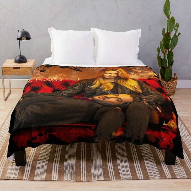 Coperta da tiro lucifero coperta di design di lusso biancheria da letto