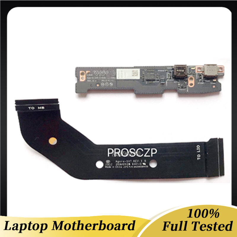 케이블 포함 레노버 요가 910-13IKB USB 보드, CYG50 NS-A901 100% 전체 작동, 고품질