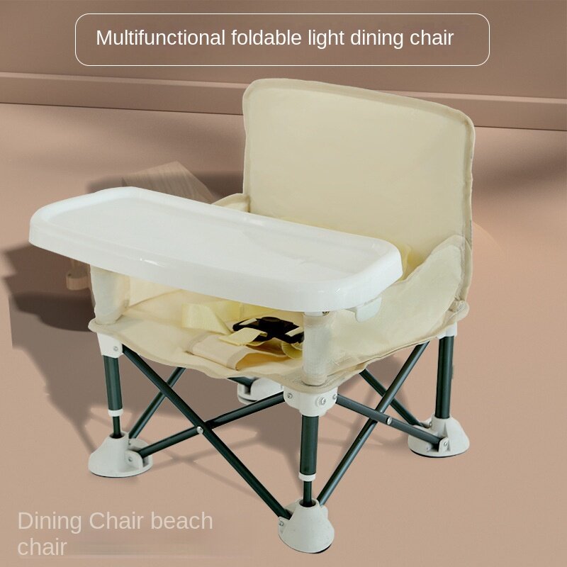Cadeira de jantar dobrável portátil infantil, mesa de jantar do bebê, pequena, fora