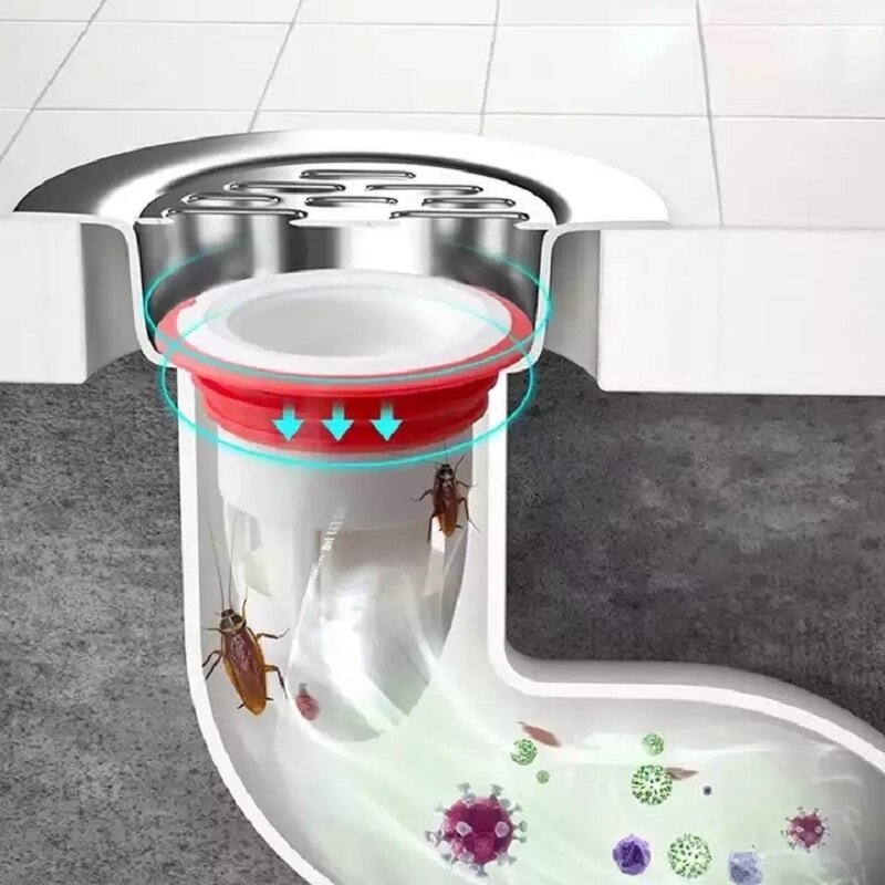 Toilette deodorante Anti-odore a prova di insetti coperchio di scarico a pavimento deodorante per fognatura nucleo di scarico a pavimento wc per uso domestico bagno