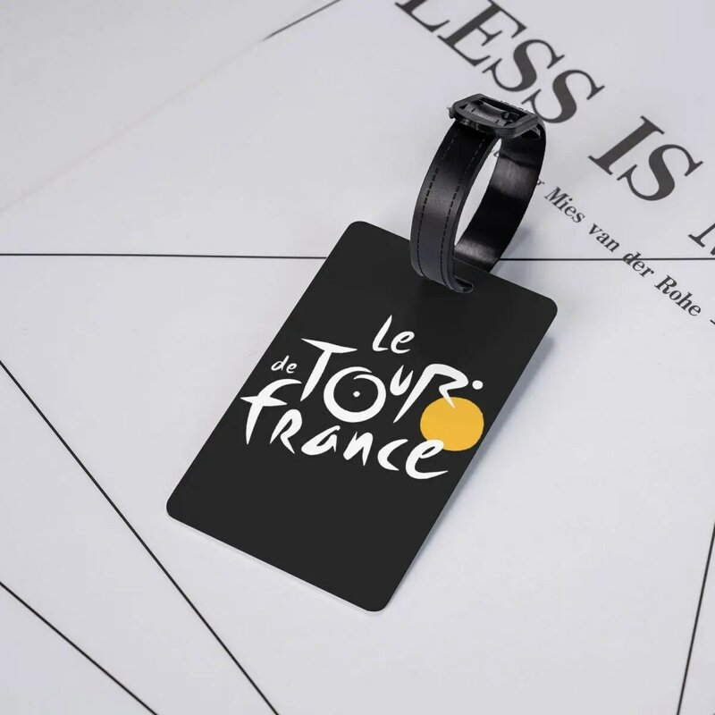Label bagasi sepeda kustom Le Tour The France tag bagasi sepeda Perancis penutup privasi Label ID