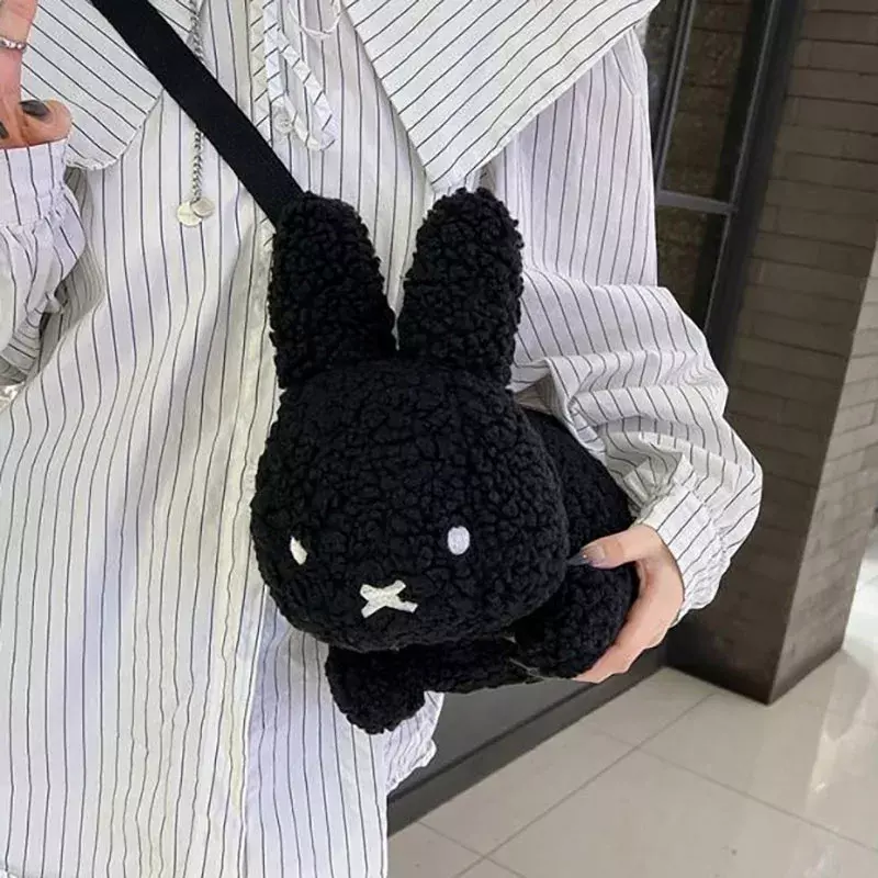 2023 Doll Fashion Shoulder Bag Female New Winter Kawaii Plush Rabbit Cartoon Messenger Bag Versatile in Autumn and Winter