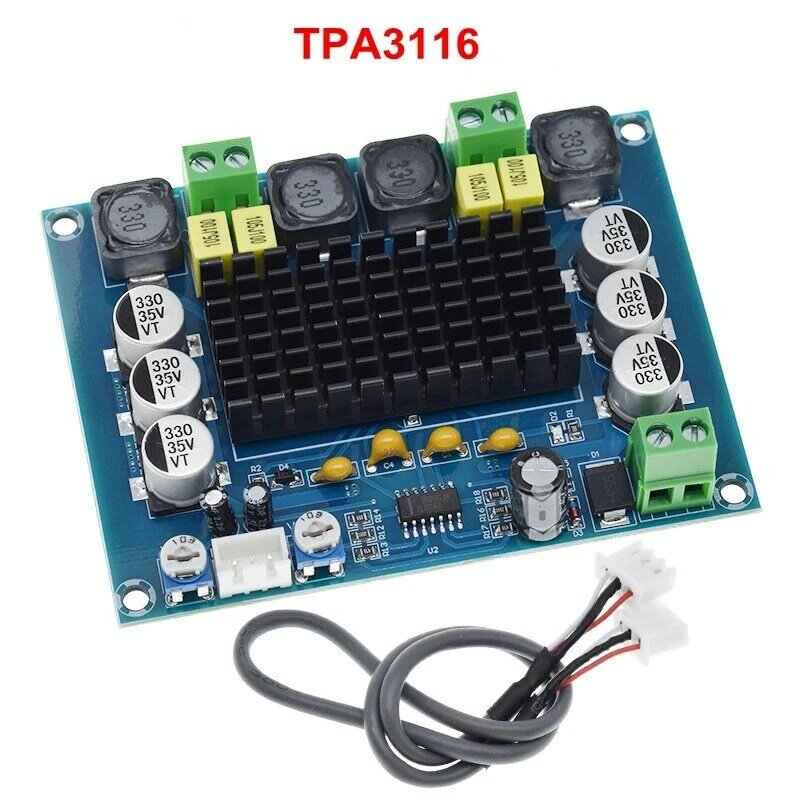 XH-M543 high power digital power amplifier board TPA3116D2 audio amplifier module Class D dual channel 2*120W