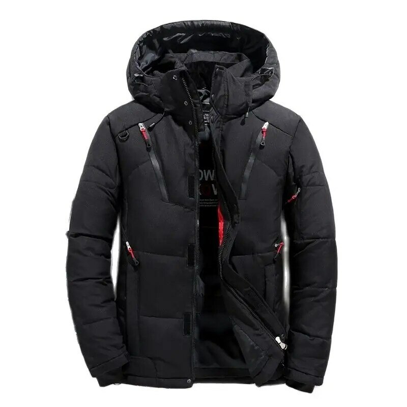 Male Winter Parkas High Quality Down Jacket Hooded Outdoor Thick Warm Men White Duck Down Jacket Padded Snow Coat Oversize M-4XL