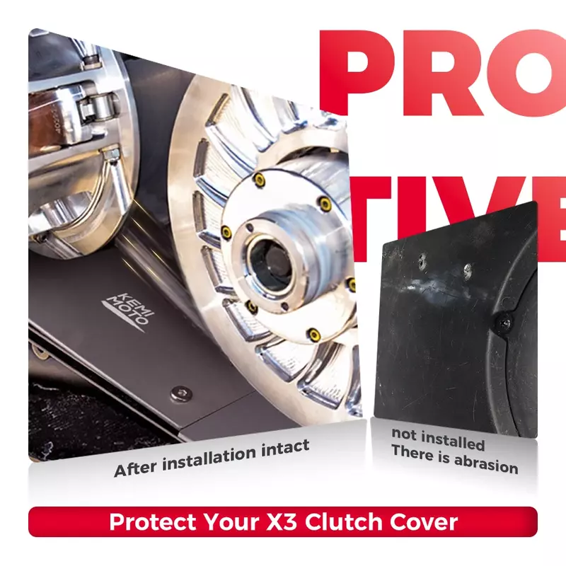 Kemimoto Aluminium Koppeling Aandrijving Binnenste Riem Cover Beschermer Voor Can Maverick X3 Max R Rr 4X4 Xmr Xds Turbo Dps 420212605