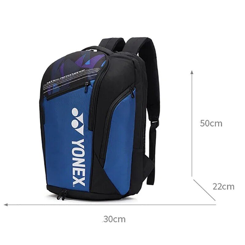 Yonex Genuine 2022 Badminton Backpack With Shoe Compartment Holds Up To 3 Racquets Multifunctional Sports Bag