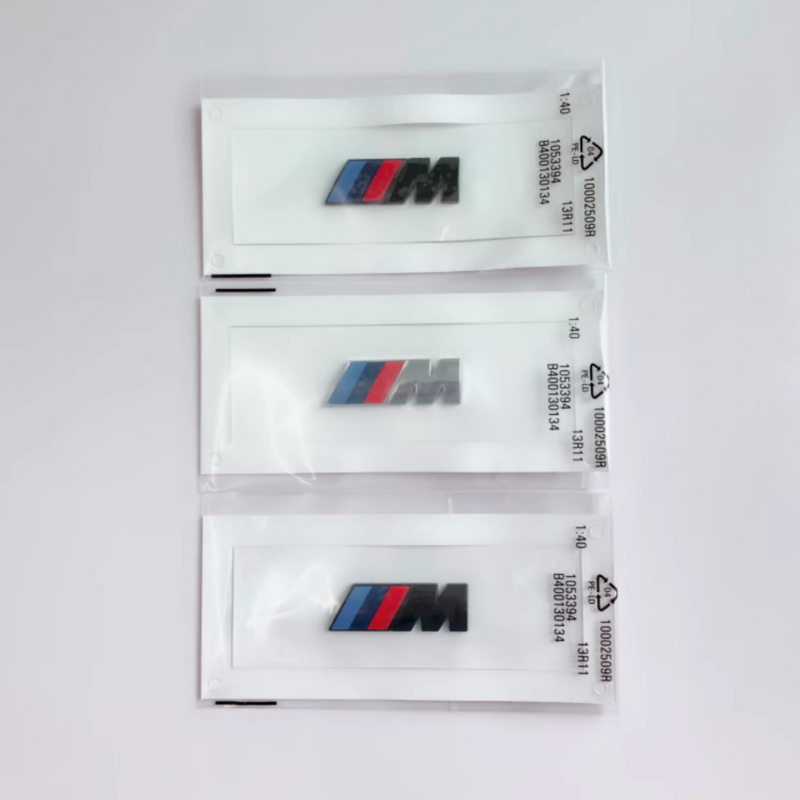 3D ABS M Logo Car Body Side Badge Body Rear Trunk Decor Sticker Car Modification Accessorie For All BMW M Power X1 X3 X5 X7 E71