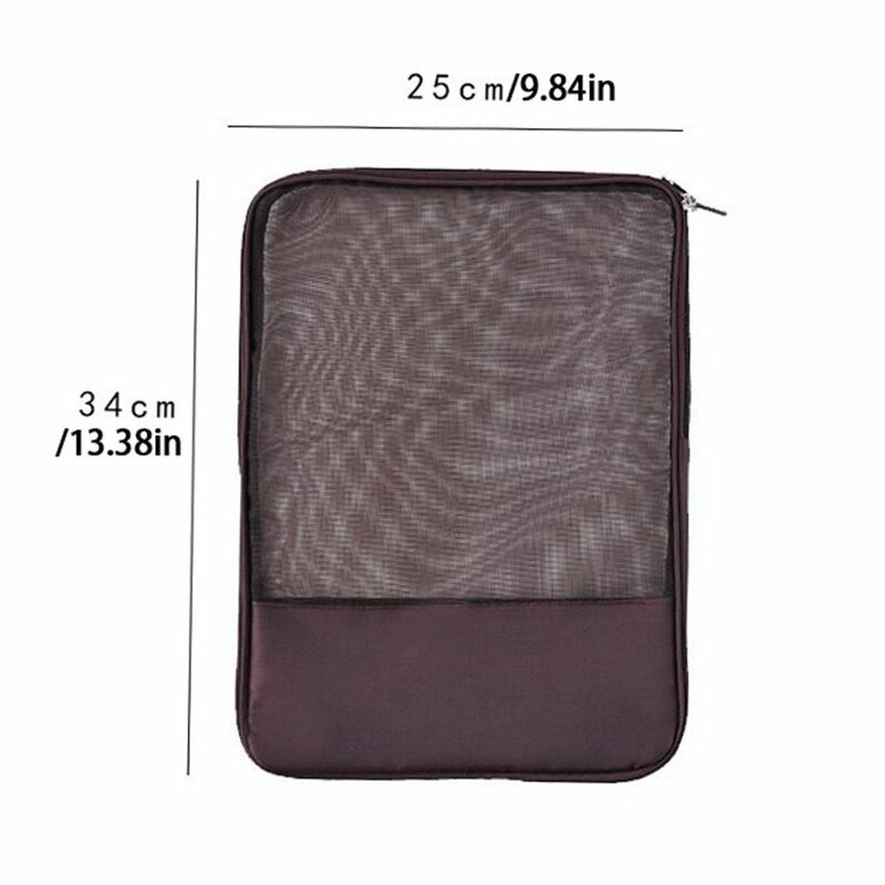 กระเป๋าตาข่ายสำหรับธุรกิจกระเป๋าใส่เอกสารที่เก็บเอกสารแบบตะแกรง tas berkas กระเป๋าแฟ้มซอง A4ความจุขนาดใหญ่