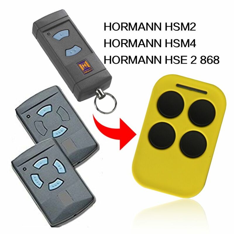 جهاز تحكم عن بعد متوافق مع HORMANN ، جهاز إرسال ، باب جراج ، أمر عن بعد ، مفتاح حاجز ، 868 ميجاهرتز ، HSM2 ، HSM4 ، 868