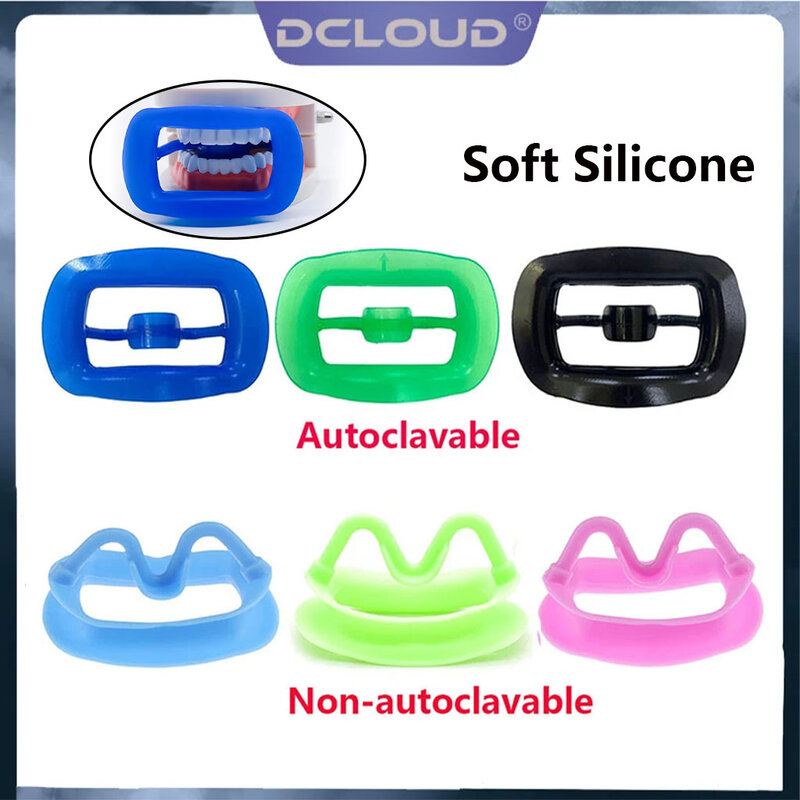 Dcloud-ソフトシリコンマウスオープナー、歯列矯正生姜開創器、シリコン口腔唇開創器、口腔ケアツール、小および大サイズ、1個
