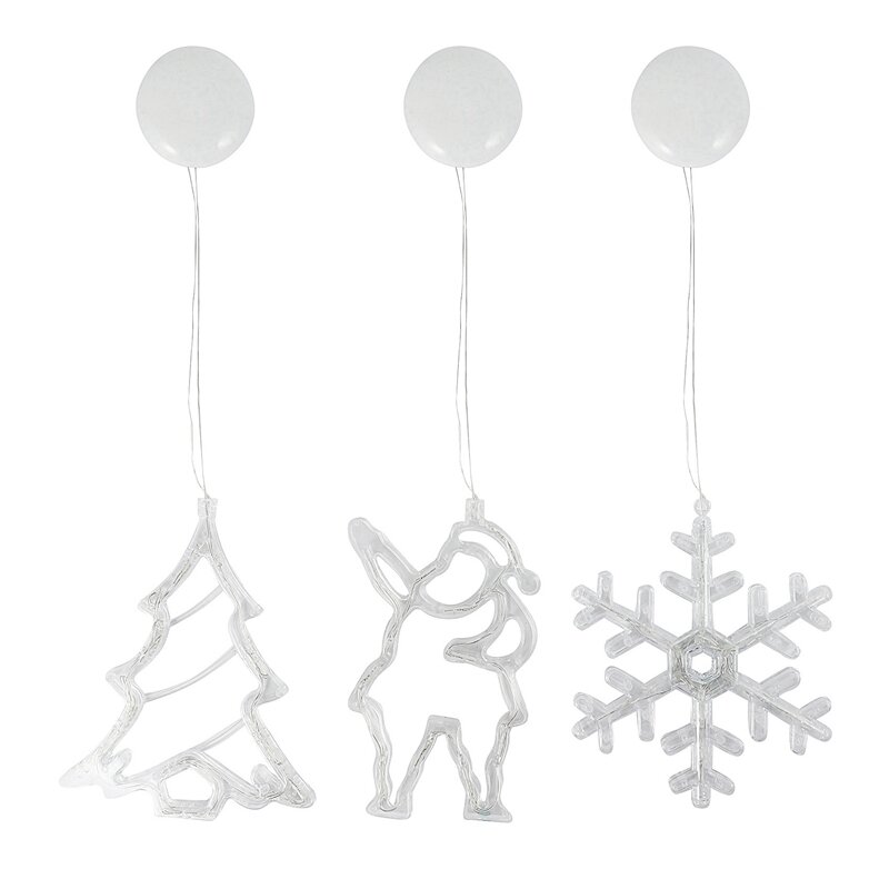 Promotion! 3 Pack Christmas Indoor Window Light Decoration, Backdrop String Lights For Outdoor Home Bedroom Warm White
