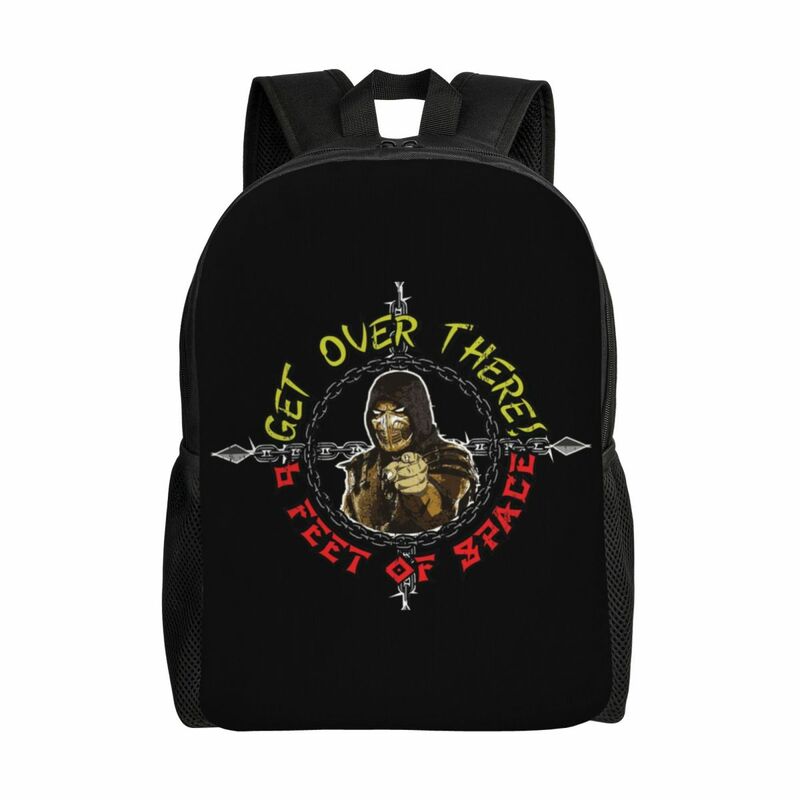 Mortal Kombat Ermac Backpack for Women Men College School Students Bookbag Fits Laptop Fighting Game Large Capacity Backpack