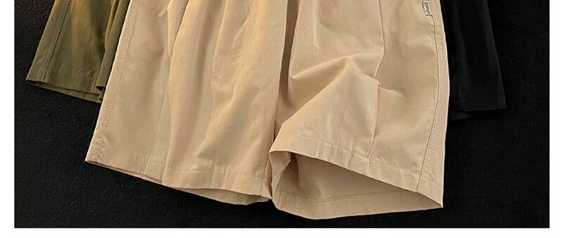 Pantalones cortos de algodón para hombre, Shorts a la moda, informales, con múltiples bolsillos, de secado rápido, para verano, 2024, E54
