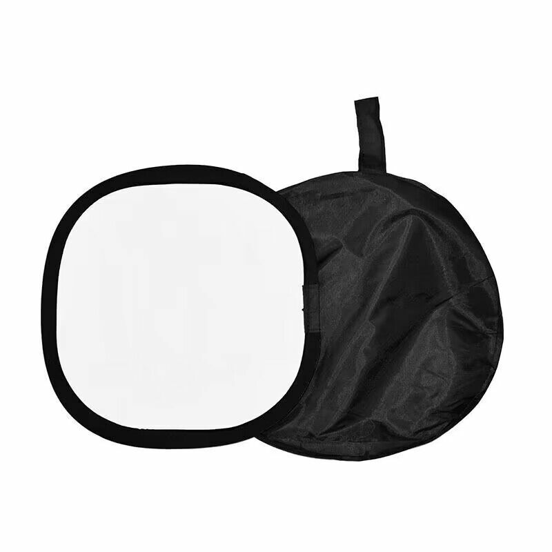 Lightdow 12 " Inch 30cm 18% Foldable Gray Card Reflector White Balance Double Face Focusing Board  with Carry Bag