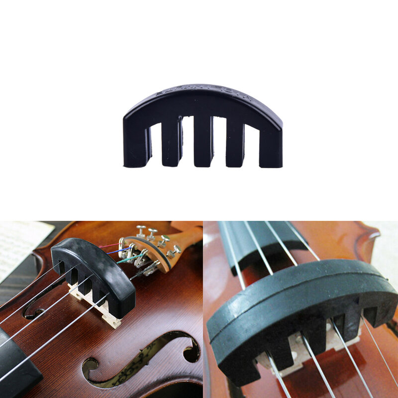 Silenciador de goma de silicona para violín, accesorios de cinco garras, reductor de silenciador para violín, 1 unidad