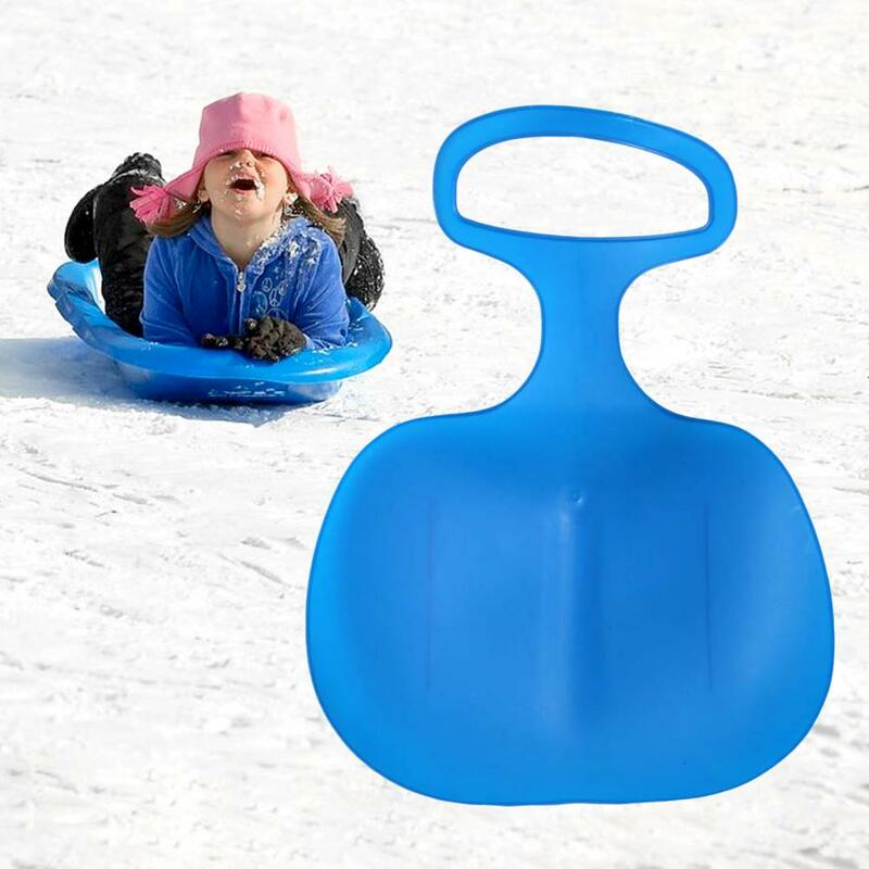 2Pcs/Set Snow Sled Board Anti-skid Design Stable Base Ski Board Sleigh Handle Design Children Snow Sled Sledge For Kids