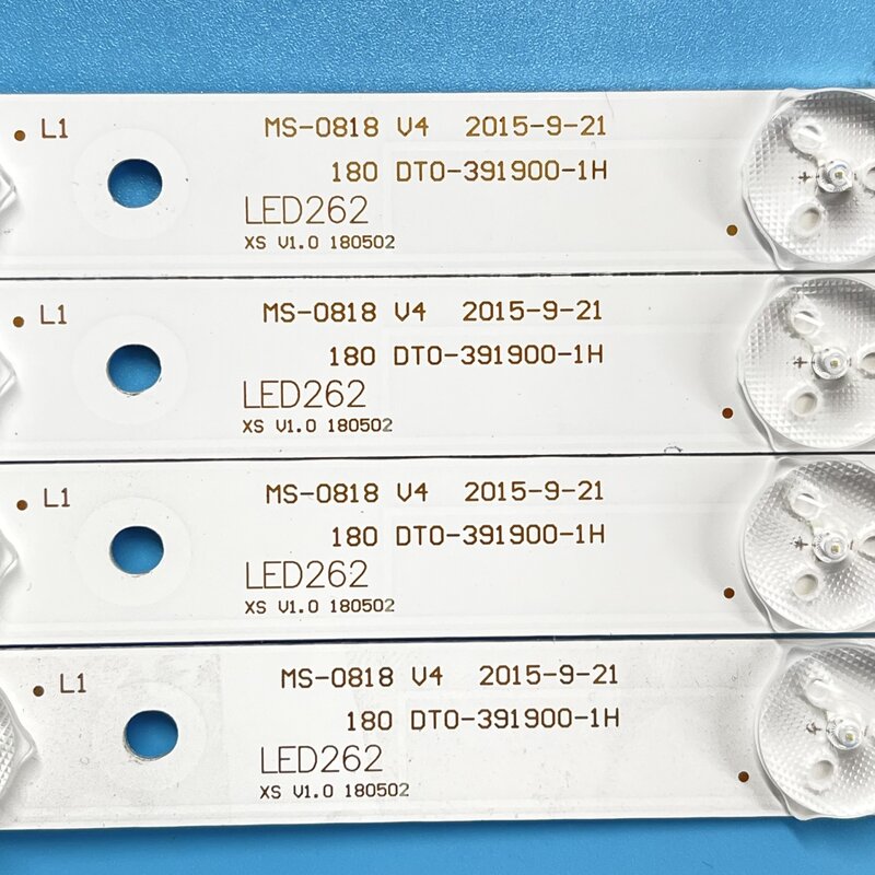 Strip lampu latar LED untuk MS-0818 V4 180.DT0-391900-1H LED262 XS V1.0 180502 CX39D10-ZC21FG-02 dexdexp Dex