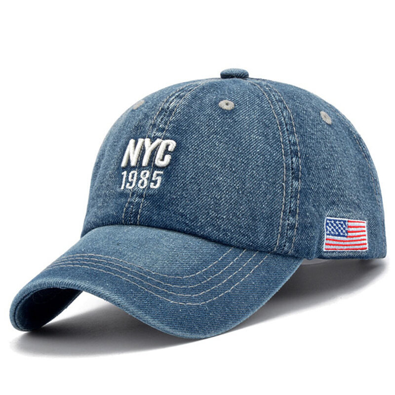 2024 berretto da Baseball in Denim uomo donna ricamo lettera Jeans Snapback cappello Casquette sport estivi berretto Hip Hop Gorras cappelli Unisex