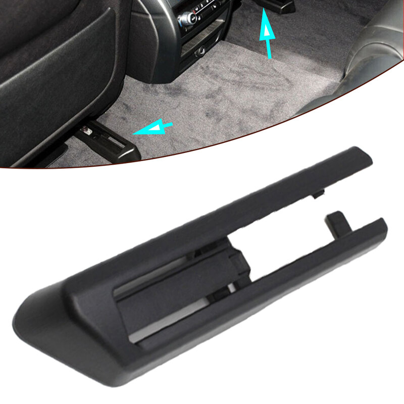 PC ABS Sliding Track Trim Cover, Guarnição decorativa, Trilho de assento traseiro preto esquerdo, Compatibilidade com fácil instalação