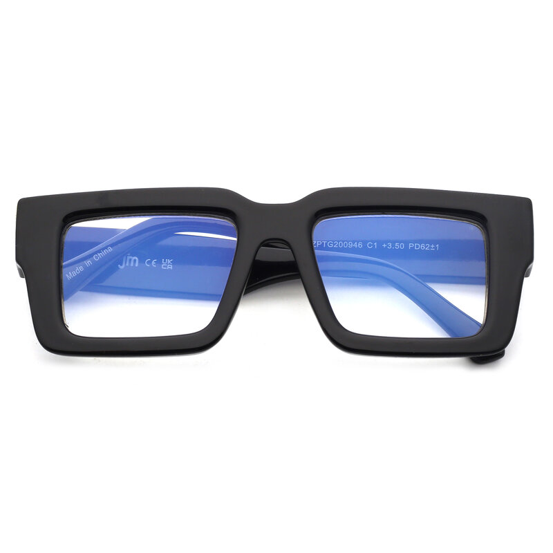 JM квадратные очки для чтения для женщин, синяя фотография, компьютерные ридеры UV400